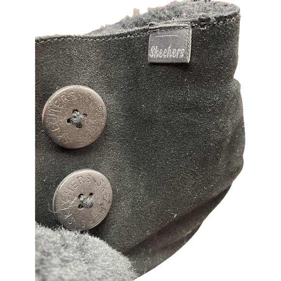 Skechers Womens Black Suede Winter Boots Sz 9 SKU 9001 - Picture 7 of 15